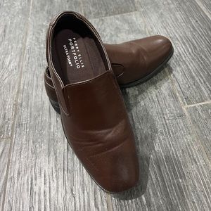 Perry Ellis Portfolio Brown Loafer Dress Shoes